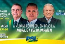Photo of PSL pretende ultrapassar PT em número de filiados na Paraíba, diz Julian Lemos
