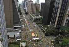 Photo of Manifestação na Paulista apoia Moro e Bolsonaro e pede impeachment de Gilmar e Toffoli