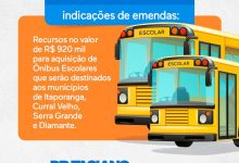 Photo of Deputado Taciano Diniz destina R$ 920 mil para aquisição de ônibus para educação das cidades de Itaporanga, Curral Velho, Serra Branca e Diamante