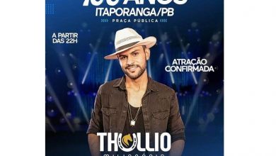 Photo of Thullio Milionário é confirmado em festa de emancipação política de Itaporanga