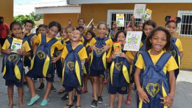 Photo of Estudantes de JP, recebem kits de material escolar da LBV