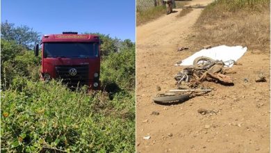 Photo of Acidente com motocicleta e caminhão entre Catingueira e Santa Terezinha deixa homem morto