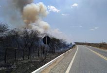 Photo of Queimadas tomam conta de áreas às margens da BR-361 entre Piancó e Itaporanga