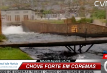 Photo of ASSISTA: Rio Piancó, tem sua primeira grande cheia do ano e o açude de Coremas recebe grande quantidade de água