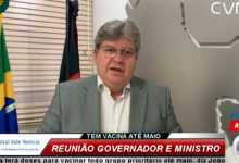 Photo of ASSISTA: Paraíba terá doses para vacinar todo grupo prioritário até maio, diz João após reunião com ministro