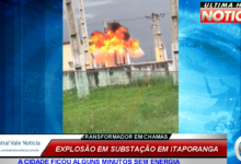 Photo of Explosão em subestação da energisa deixa cidade  inteira de Itaporanga sem energia  ; veja vídeo