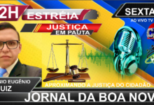 Photo of Programa Jornal da Boa Nova FM estreia nesta sex-feira  ” Justiça em Pauta ” com o Juiz DR. Eugênio