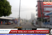 Photo of ASSISTA: Itaporanga amanhece com forte neblina depois de noite de chuvas intensas nesta sexta feira