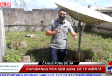 Photo of ASSISTA: Vândalos cortam  e roubam cabos de tv deixando a cidade de Itaporanga sem sinal de TV aberta