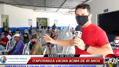 Photo of ASSISTA: Itaporanga inicia vacinação contra a Covid-19 em pessoas acima de 45 anos neste sábado