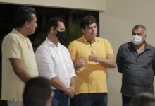 Photo of Deputado Taciano Diniz recebe  apoio do prefeito de Lucena, Leo Bandeira (SD) do seu vice-prefeito, Bolão e vereadores da base
