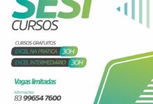 Photo of SESI PB e Prefeitura Municipal de Itaporanga iniciam inscrições para curso gratuito de Excel voltado à comunidade