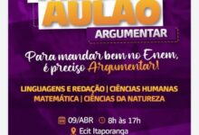 Photo of Enem 2022: Em Itaporanga, Assessoria Argumentar promove  Mega-Aulão