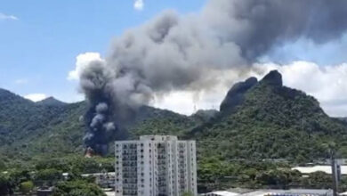 Photo of Grande incêndio atinge a área do Projac