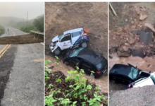 Photo of Chuva abre cratera em rodovia que liga Conceição a Mauriti