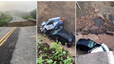 Photo of Chuva abre cratera em rodovia que liga Conceição a Mauriti