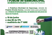 Photo of Fórum deve reunir prefeitos do Vale do Piancó para discutir uma nova gestão de resíduos sólidos na região