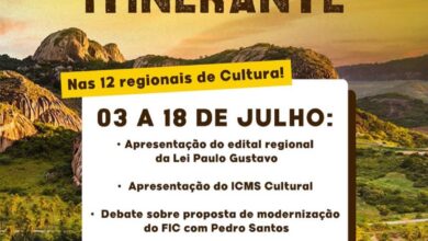 Photo of SECULT ITINERANTE chega a Itaporanga na próxima terça feira dia 04 de julho