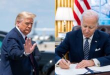 Photo of Trump aparece à frente de Biden pela 1ª vez em pesquisa nacional