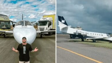 Photo of Avião do cantor sertanejo Murilo Huff cai em vala no aeroporto de Goiânia