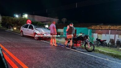 Photo of Colisão entre carro e moto deixa três feridos em Ibiara
