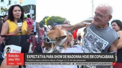 Photo of Madonna: Na GloboNews, repórter é mordida por cachorra e encerra ao vivo