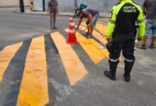 Photo of Prefeitura de Itaporanga realiza manutenção da sinalização de trânsito nas ruas e vias da cidade