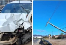 Photo of Carro colide com poste em rodovia de Itaporanga