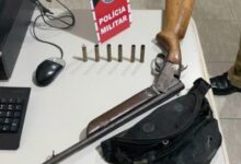 Photo of Homem é preso portando espingarda em Santana dos Garrotes