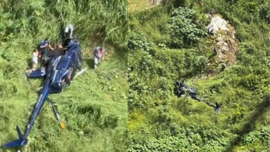 Photo of Helicóptero cai segundos após decolar em Campina Grande