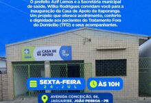 Photo of Prefeito de Itaporanga Azif Lemos entregará Casa de Apoio para pacientes em João Pessoa nesta sexta-feira