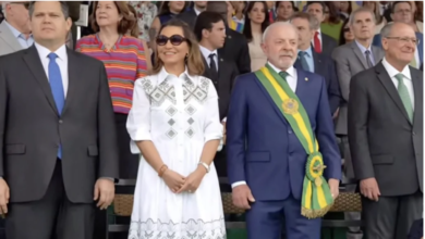 Photo of Janja usa vestido de R$ 2.360 no desfile de 7 de Setembro em Brasília