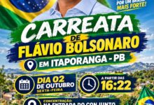 Photo of Direita de Itaporanga prepara grande evento político para Flávio Bolsonaro nesta sexta-feira
