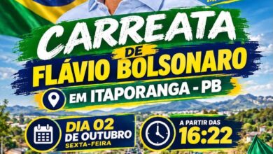 Photo of Direita de Itaporanga prepara grande evento político para Flávio Bolsonaro nesta sexta-feira